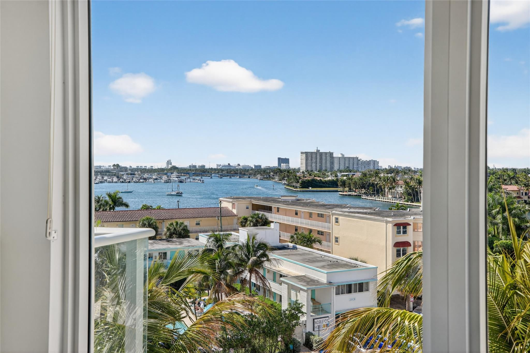 401 North Birch Road, Unit 600 Fort Lauderdale, FL 33304 - Photo 15 of 47 a view of a city from a balcony