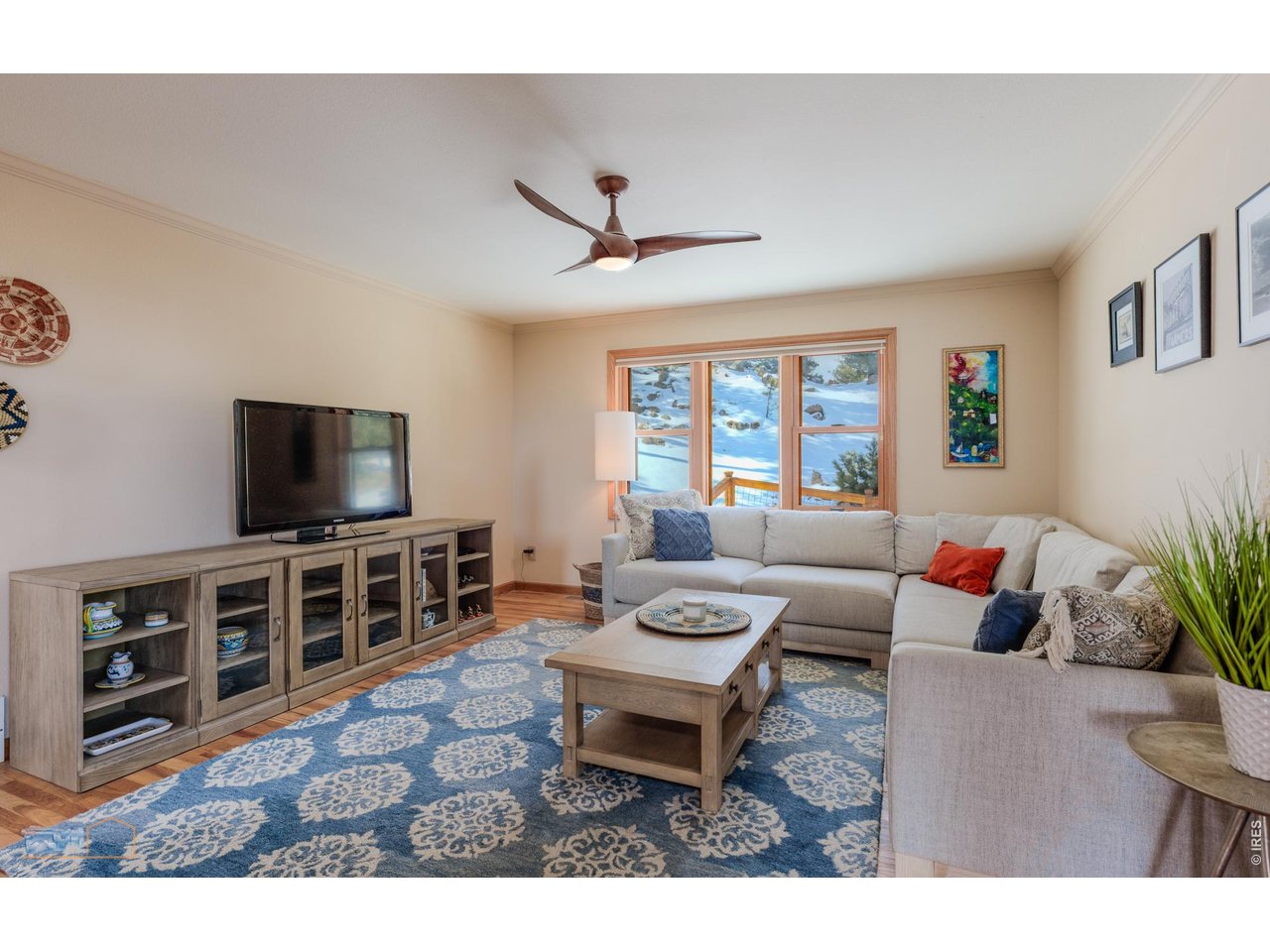 84 Canon View Road Boulder, CO 80302 - Photo 11 of 33 a living room with furniture and a flat screen tv