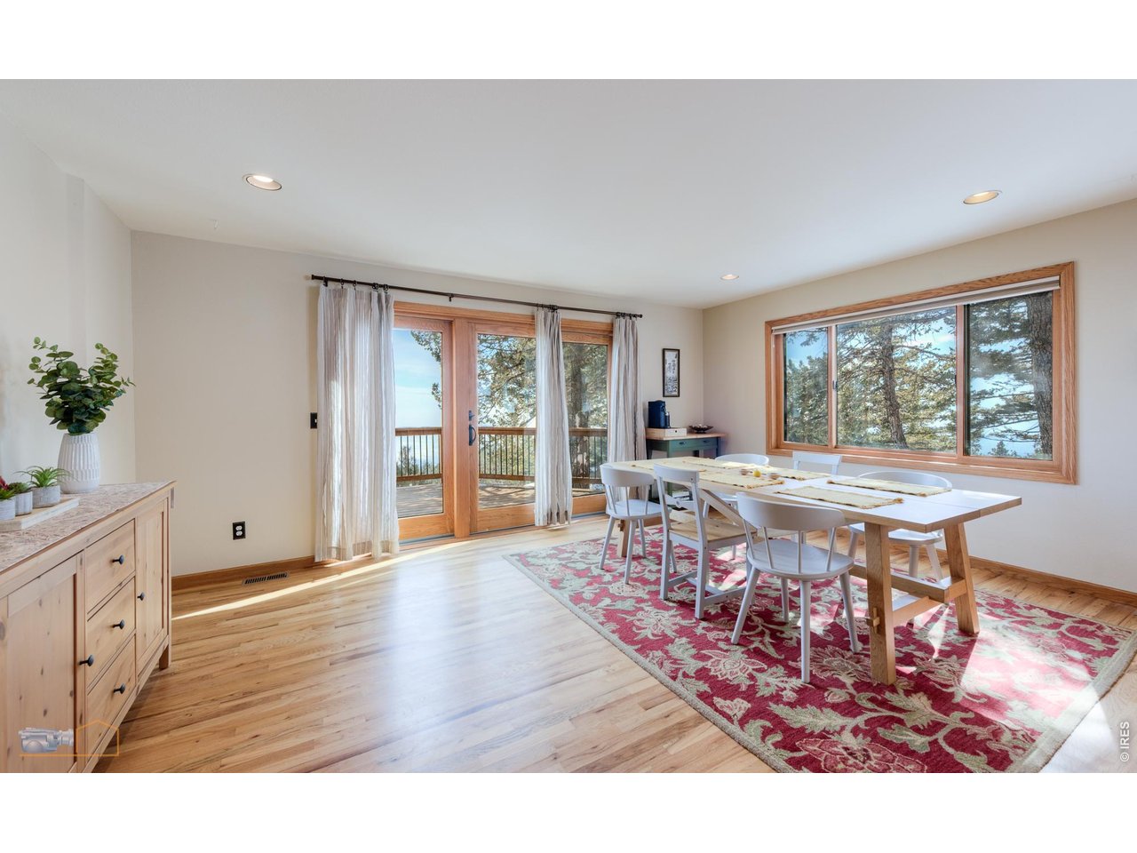 84 Canon View Road Boulder, CO 80302 - Photo 13 of 33 a living room with furniture a large window and wooden floor