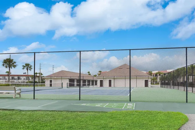 a view of balcony with small garden