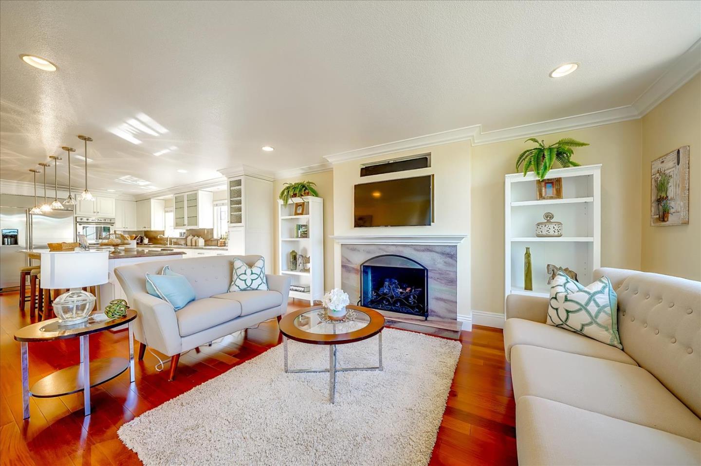 475 Winged Foot Road Half Moon Bay, CA 94019 - Photo 10 of 28 a living room with furniture fireplace and rug