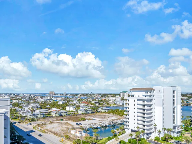 a view of a city from a terrace