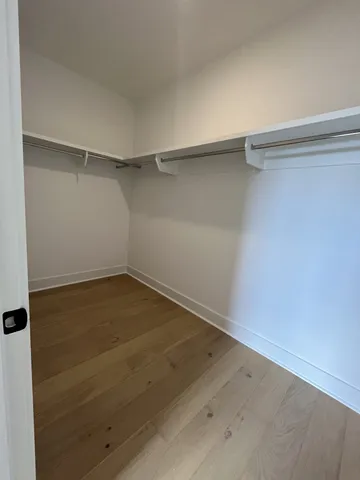 a view of a room with empty racks