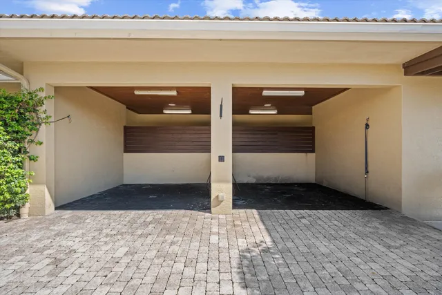 a view of parking garage