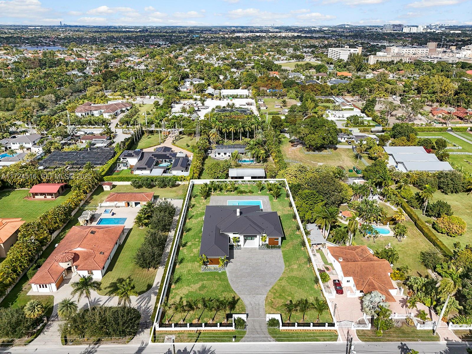 12025 Southwest 46th Street Miami, FL 33175 - Photo 44 of 45 an aerial view of residential houses with outdoor space