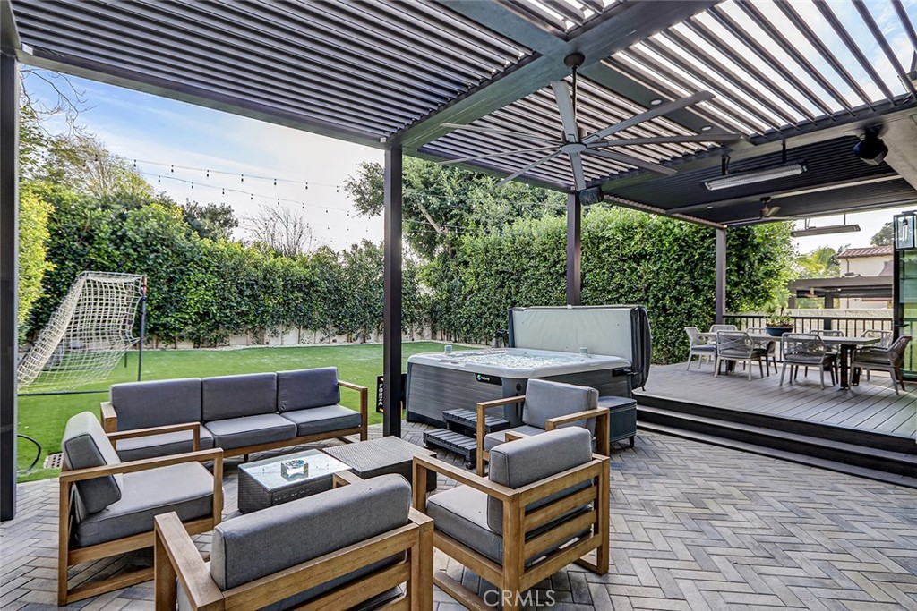 1852 6th Street Manhattan Beach, CA 90266 - Photo 16 of 60 a outdoor living space with patio furniture and a garden