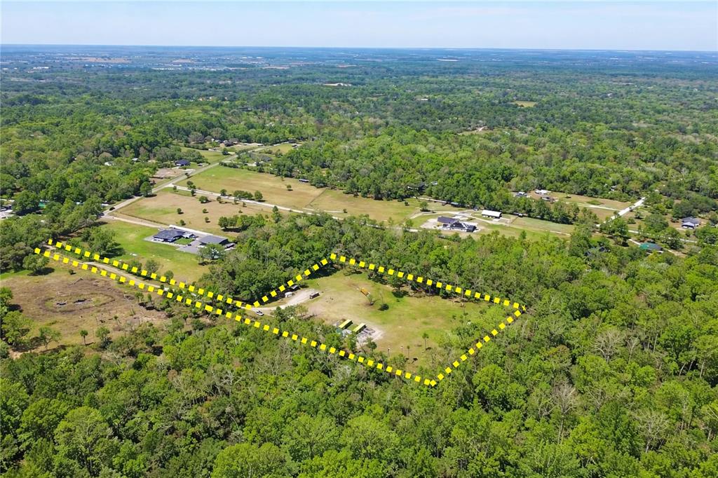 a view of a lush green field
