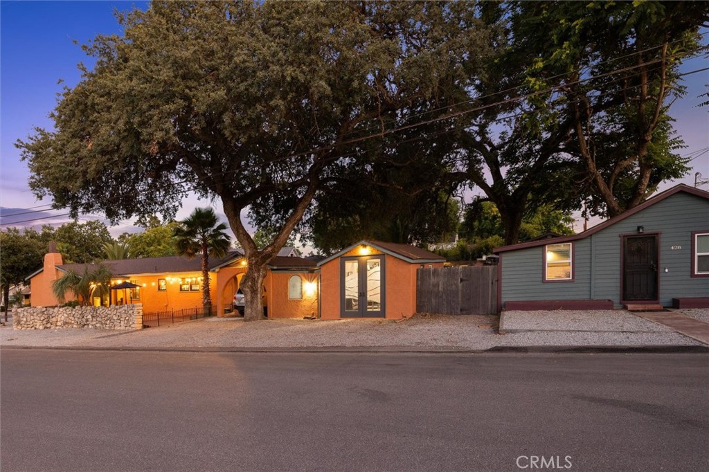Corner lot with two homes.