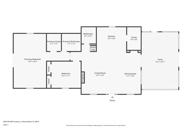 $5,000 | 4502 Southwest Wild Turkey Road, Okeechobee, FL 34974