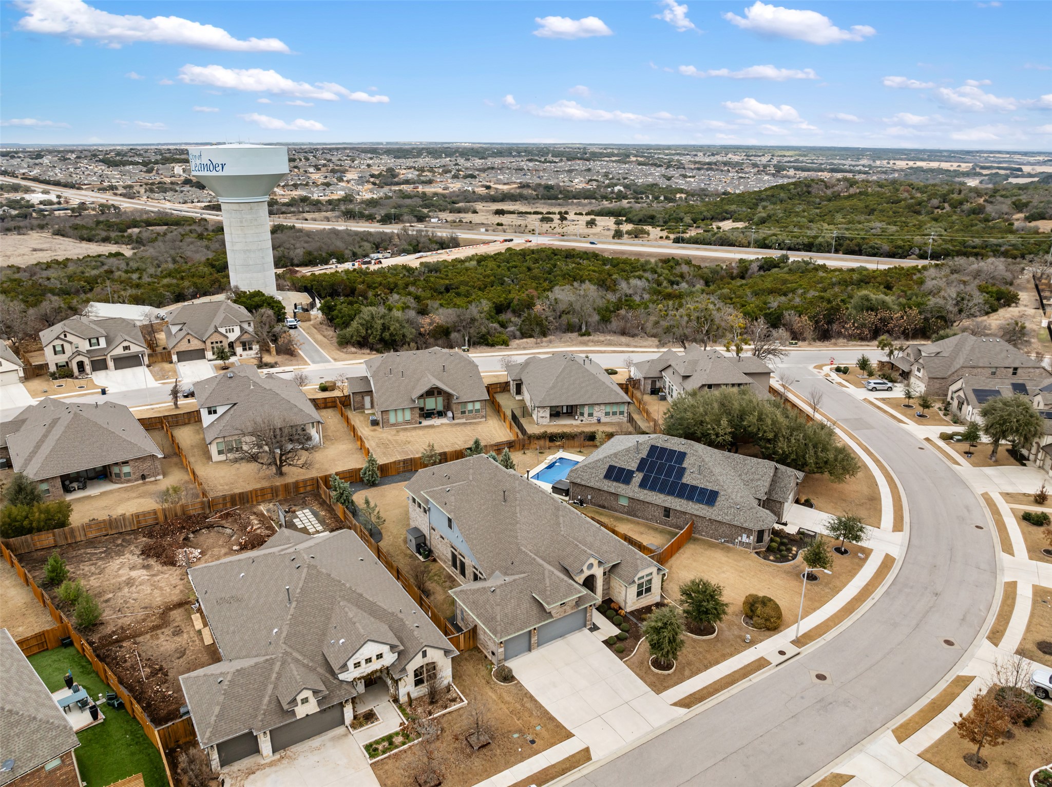 2501 Costera Street Leander, TX 78641 - Photo 39 of 40 Aerial view of residential area