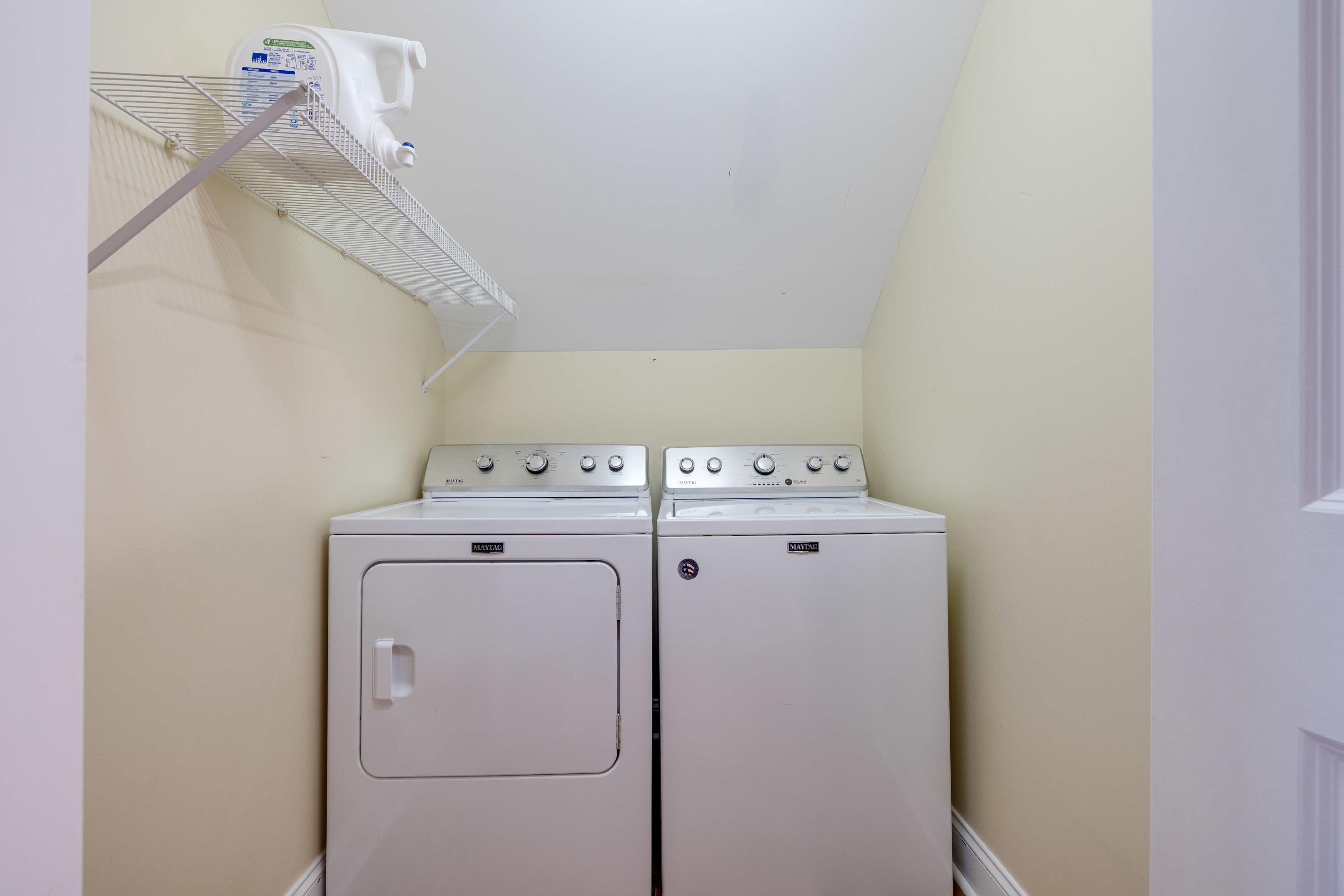 2625 Rising Rock Court Harrisonburg, VA 22802 - Photo 44 of 73 The laundry space is located on the upper level of the home and features hookups for a full-size washer & dryer.