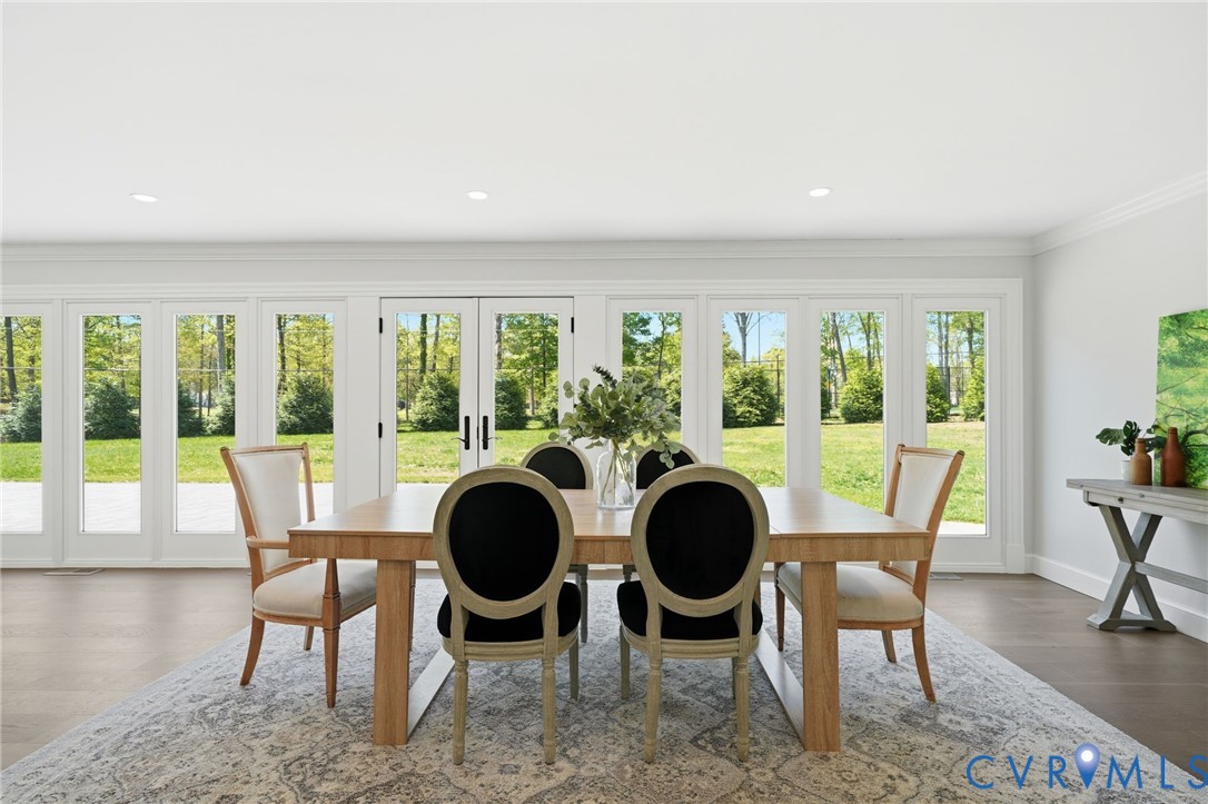 2540 Kentford Road Midlothian, VA 23113 - Photo 19 of 47 a view of a dining room with furniture window and outside view