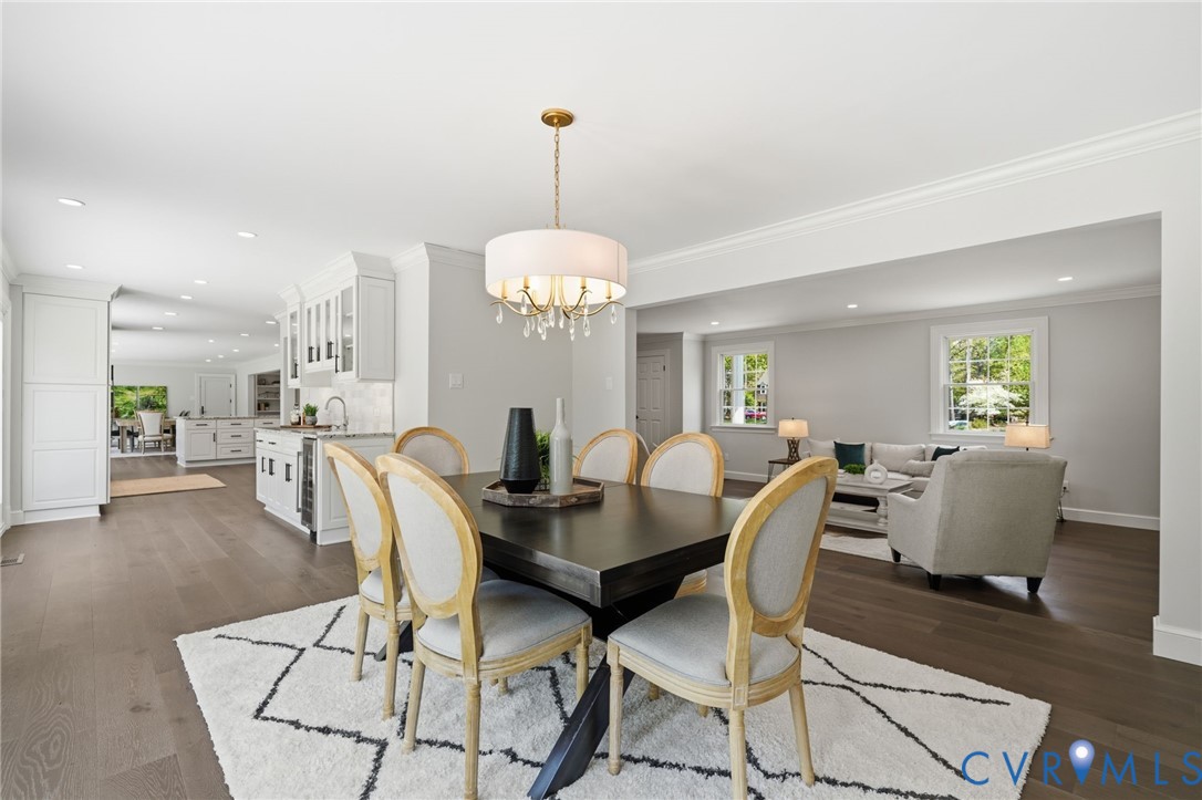 2540 Kentford Road Midlothian, VA 23113 - Photo 22 of 47 a view of a dining room with furniture and wooden floor