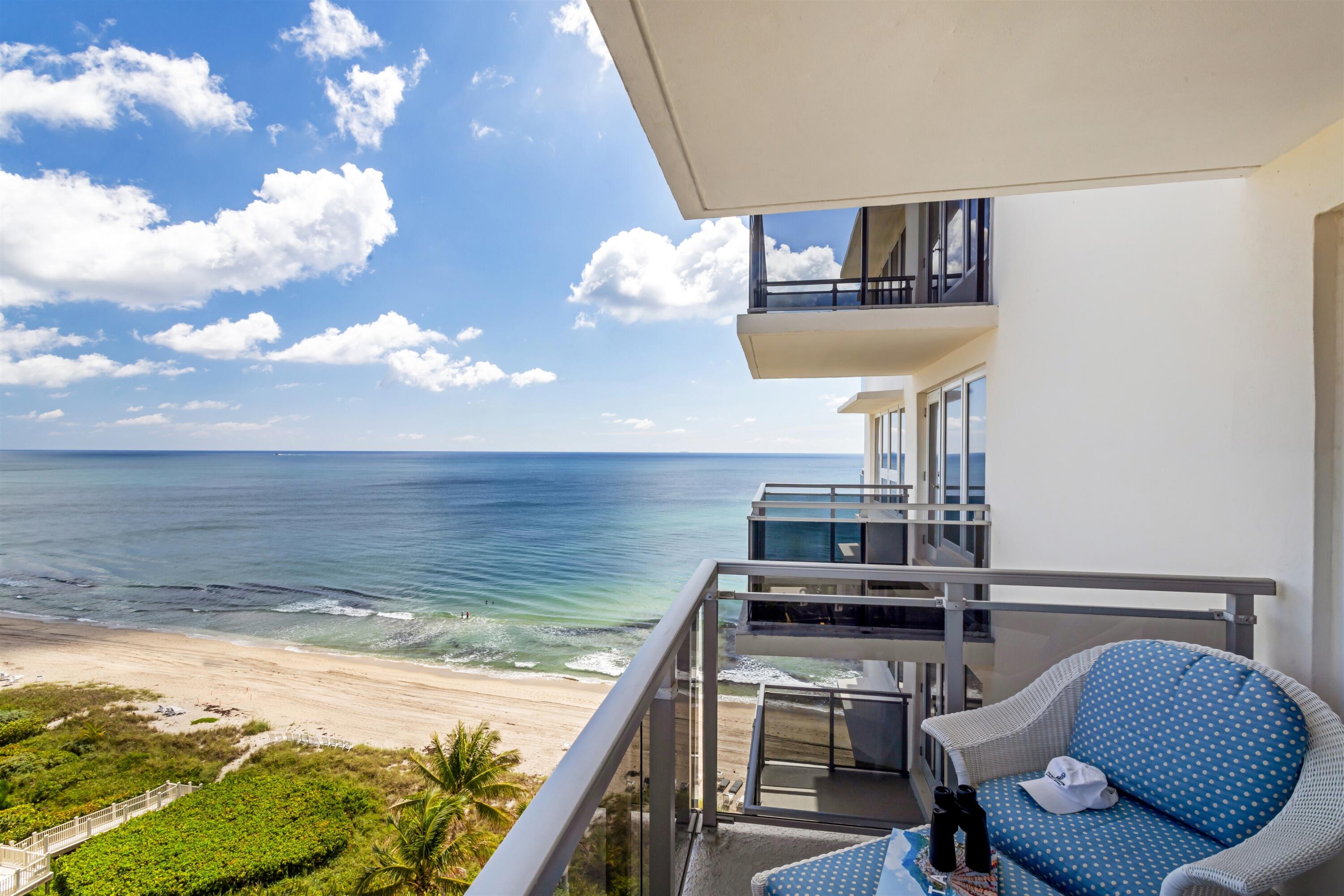 2066 North Ocean Boulevard, Unit 10NW Boca Raton, FL 33431 - Photo 7 of 28 OCEANVIEW BALCONY