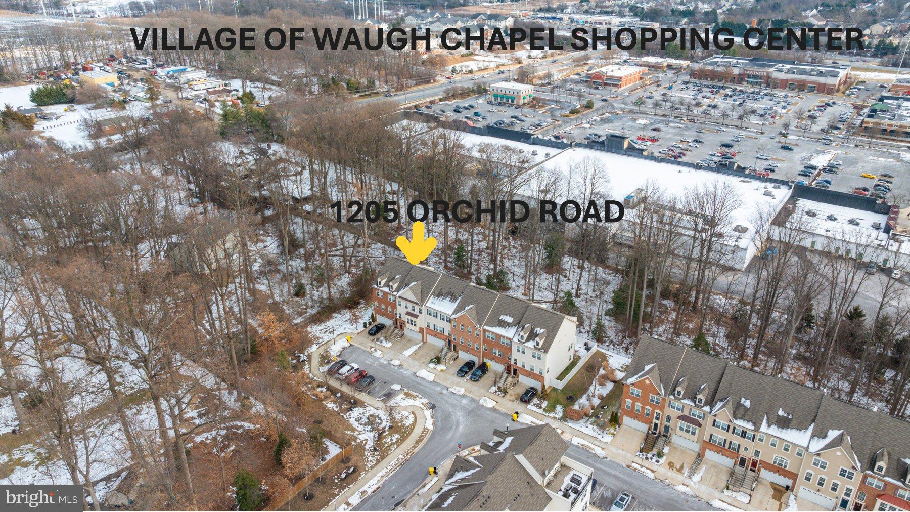 1205 Orchid Road Gambrills, MD 21054 - Photo 45 of 46 Home backs to Village of Waugh Chapel Shopping Ctr