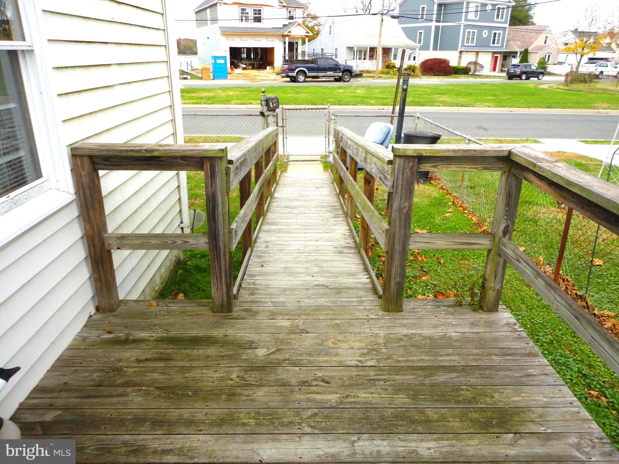 8201 Bullneck Road Baltimore, MD 21222 - Photo 8 of 33 Ramp from sunroom to sidewalk (rear of home)