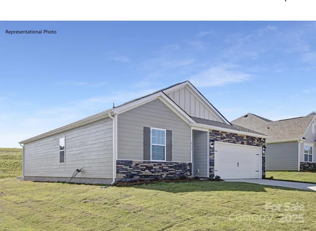 a house view with a outdoor space