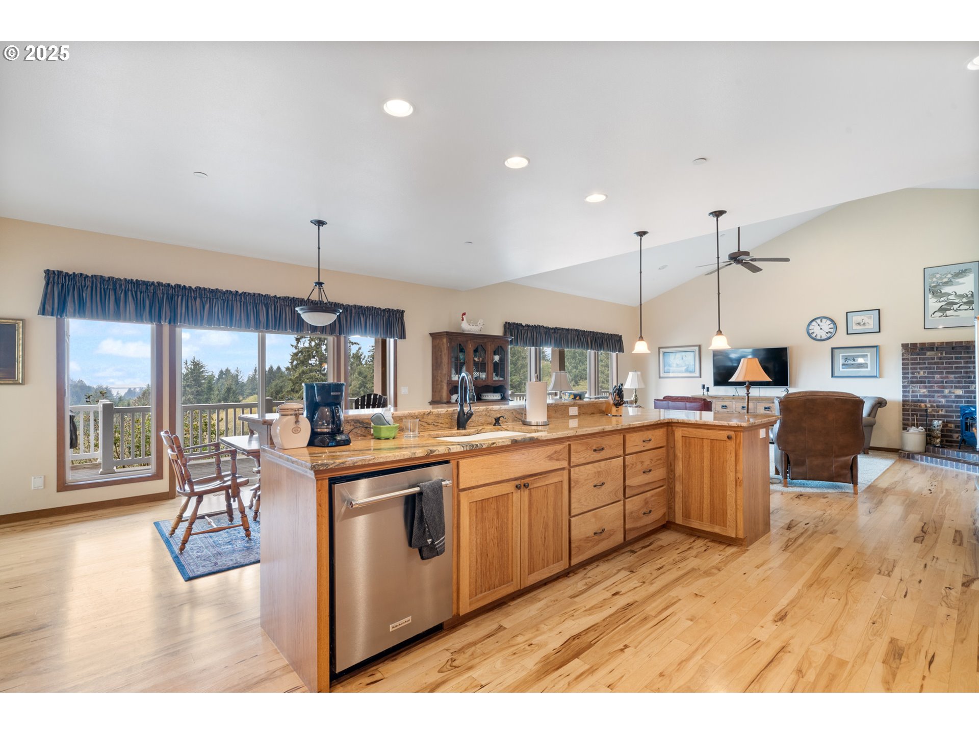 9500 Walz Hill Road Tillamook, OR 97141 - Photo 14 of 47 a kitchen with lots of counter top space