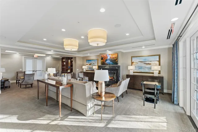 a view of a dining area with furniture