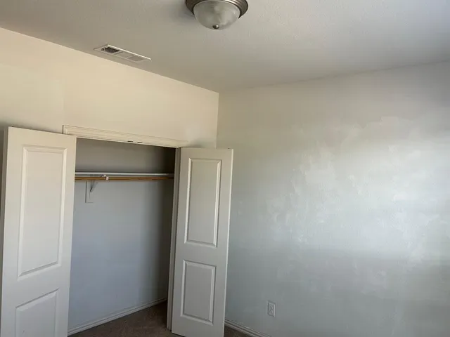 a close view of closet