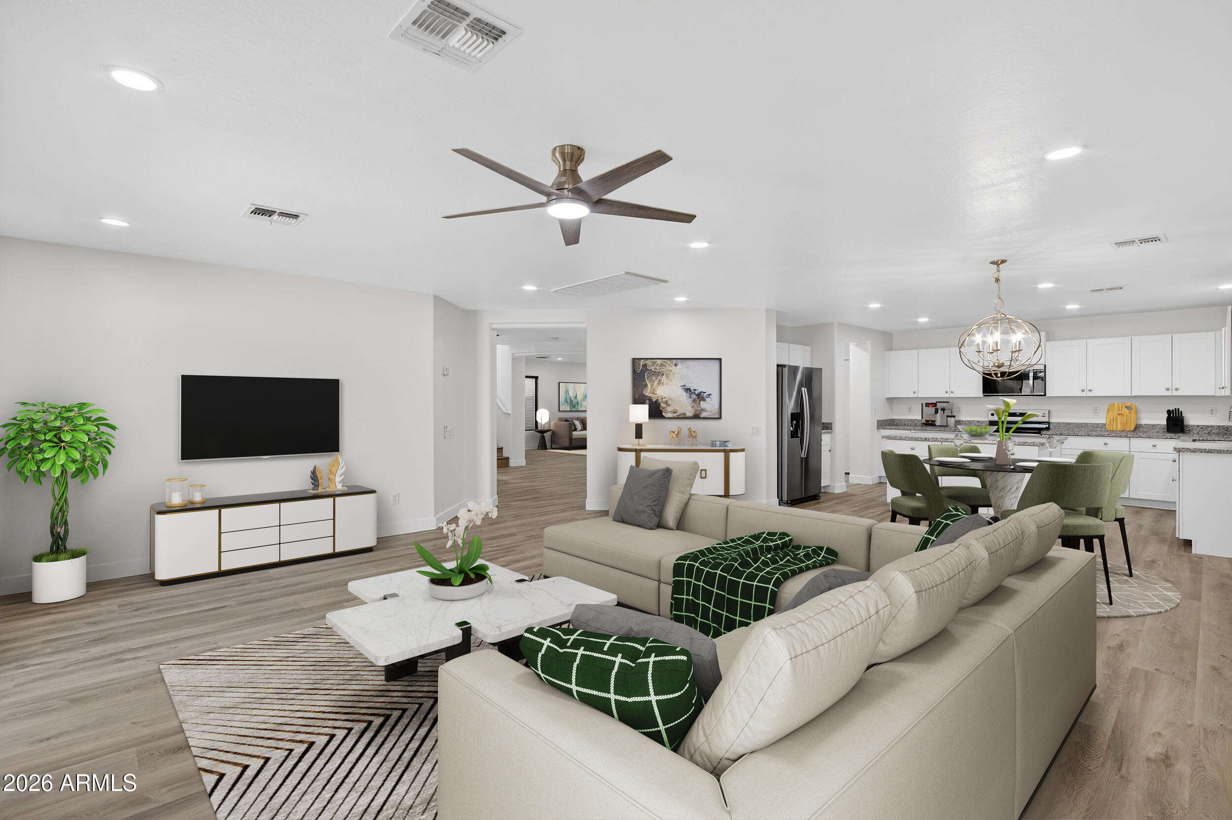 43620 West Cowpath Road Maricopa, AZ 85138 - Photo 14 of 60 2nd living, dining, kitchen view