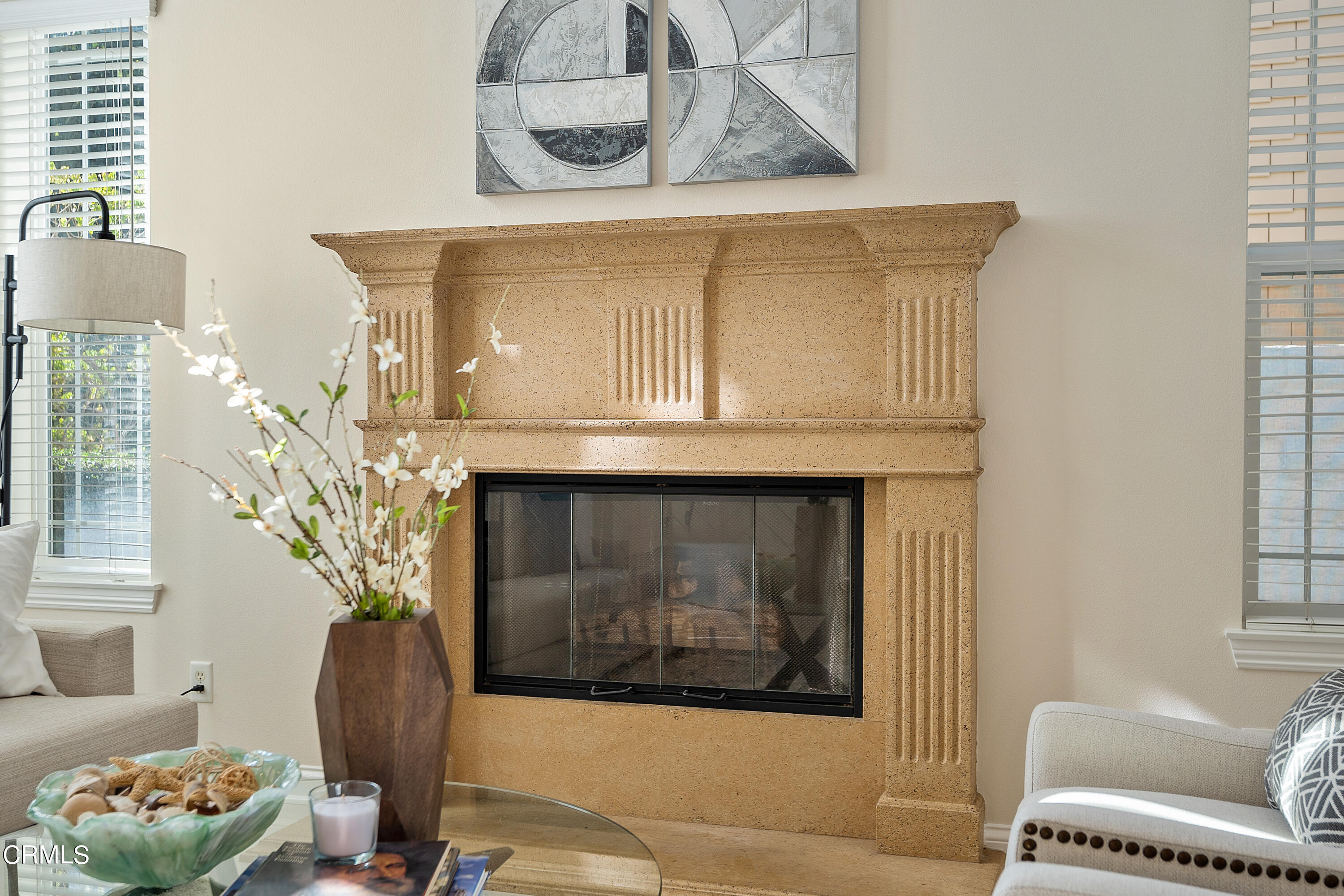 3957 West Hemlock Street Oxnard, CA 93035 - Photo 10 of 46 a living room with furniture and a fireplace