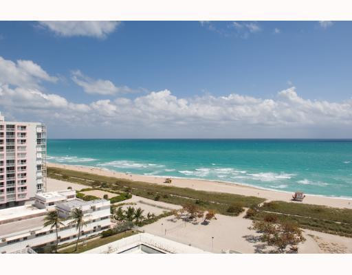 a view of an ocean and beach