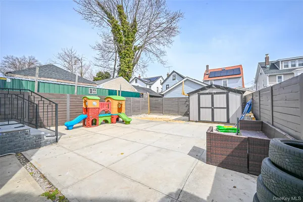 a view of outdoor space with seating