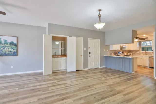 a view of an empty room