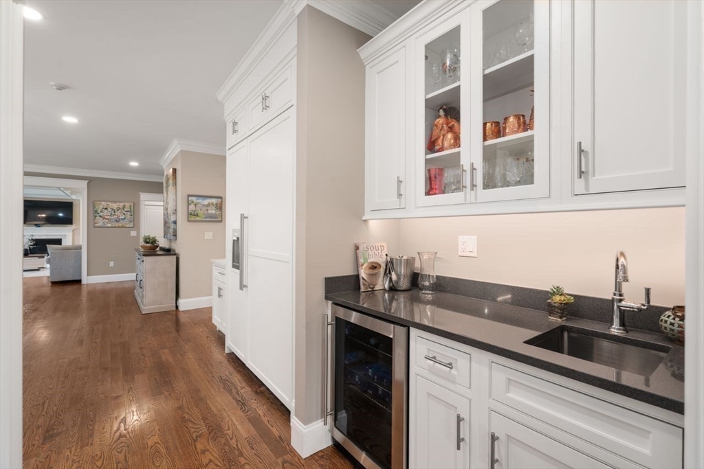 56 Blossomcrest Road Lexington, MA 02421 - Photo 10 of 29 a kitchen with granite countertop a sink and cabinets