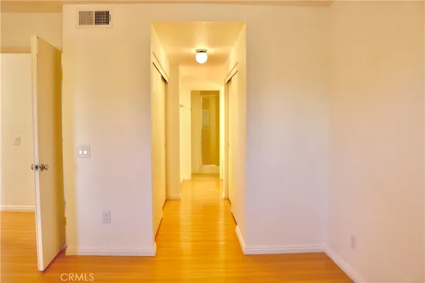 a view of a bathroom with a door