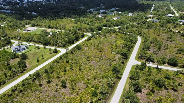 a view of a yard with plants
