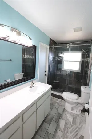 a view of a room with wooden floor and city view