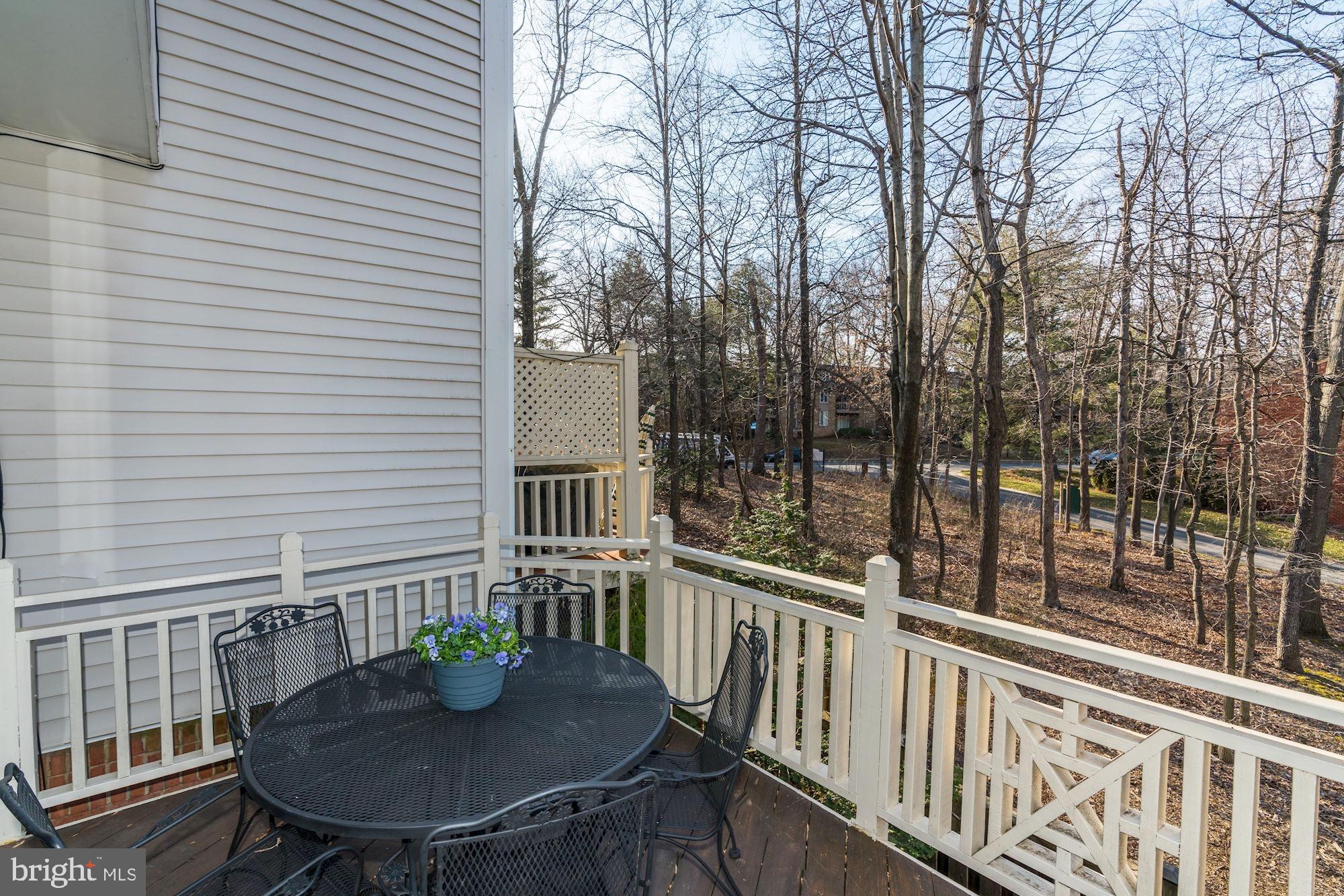 11516 Waterhaven Court Reston, VA 20190 - Photo 15 of 46 Walkout to the Spacious Back Deck overlooking Park