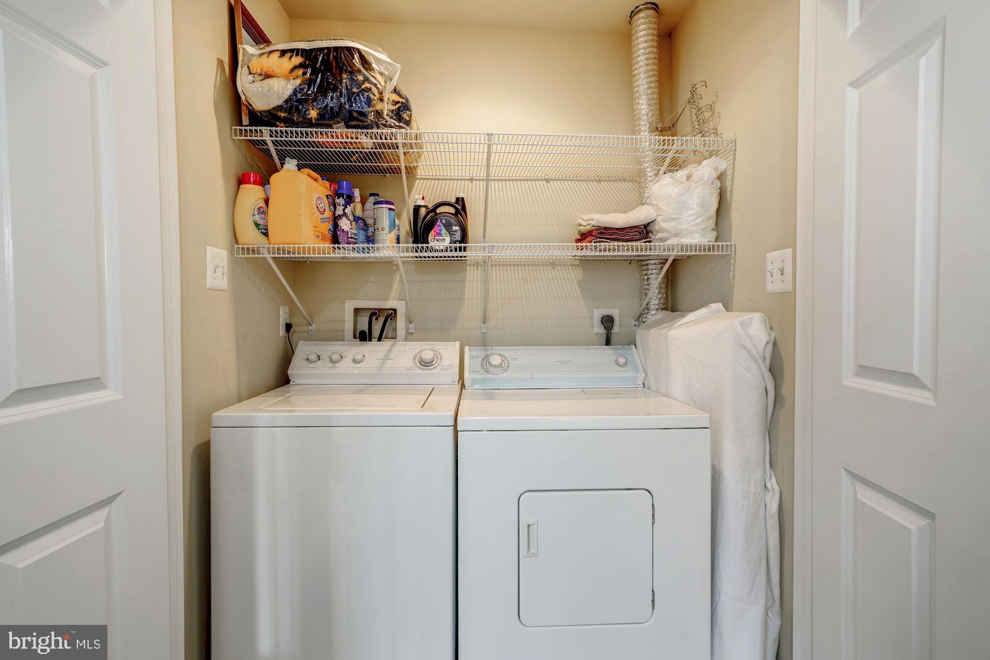 11516 Waterhaven Court Reston, VA 20190 - Photo 32 of 46 Full Sized Washer & Dryer in Laundry Closet Convey