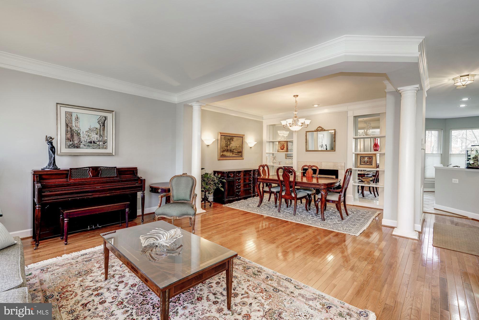 11516 Waterhaven Court Reston, VA 20190 - Photo 6 of 46 Living Room opens to the Formal Living Room