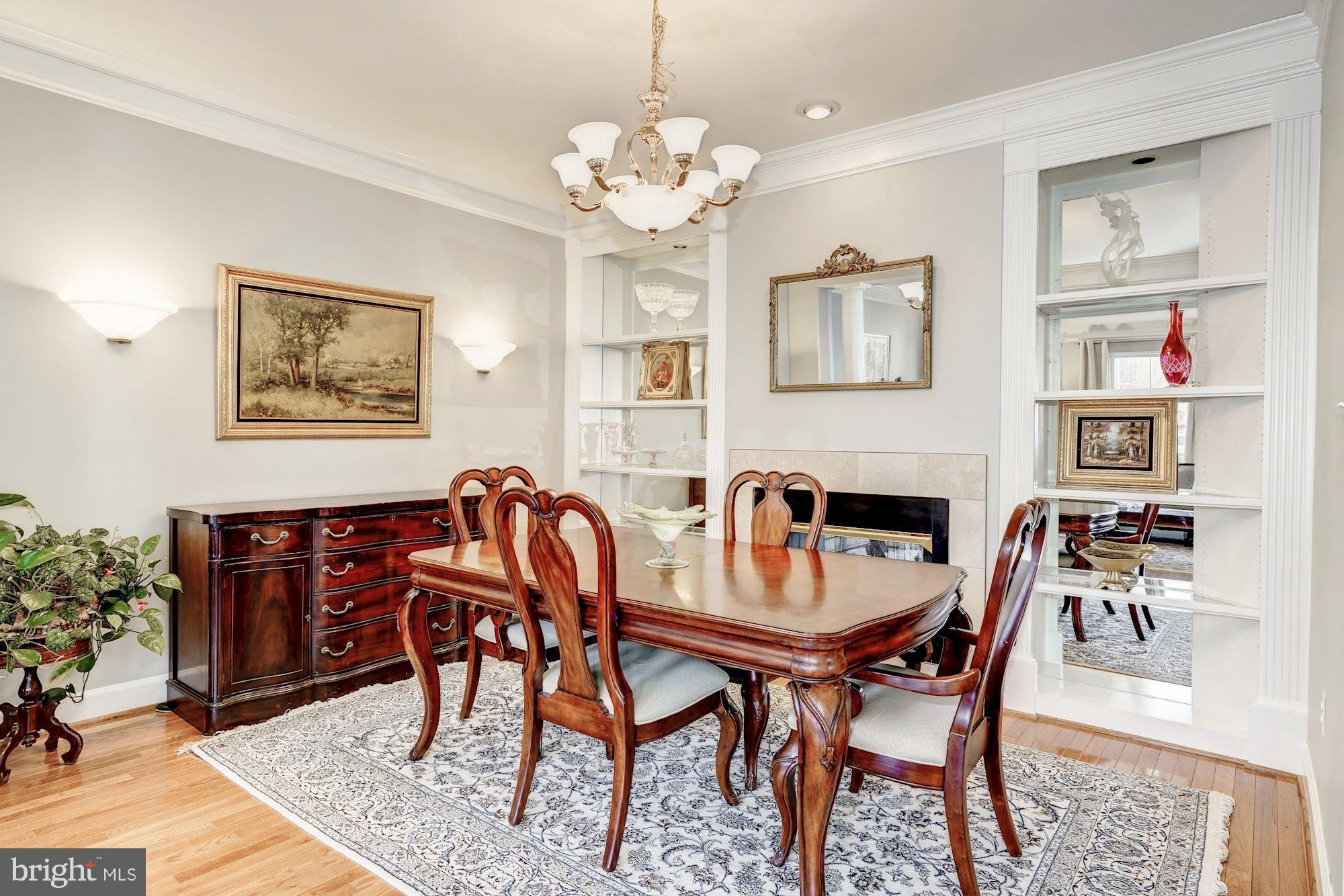 11516 Waterhaven Court Reston, VA 20190 - Photo 7 of 46 Dining Room features Designer Shelving and Trim