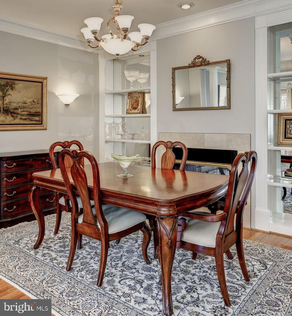 11516 Waterhaven Court Reston, VA 20190 - Photo 8 of 46 Elegant 2 Sided Gas Fireplace warms the Formal Rms