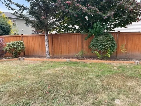 a view of wooden fence
