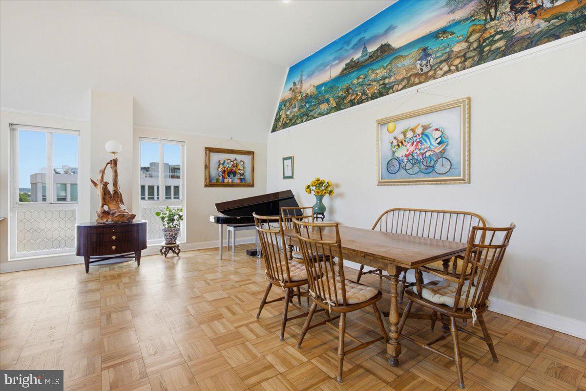 700 7th Street Southwest, Unit 827 Washington, DC 20024 - Photo 14 of 32 Artful dining space with scenic views.