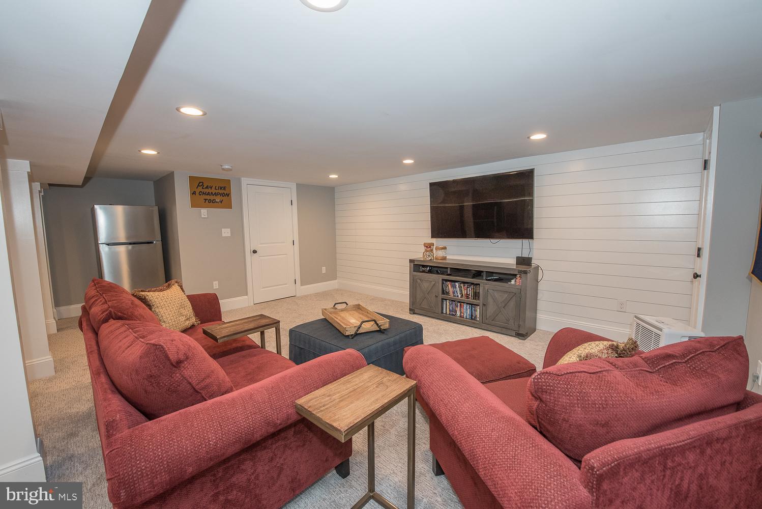 688 Knox Road Wayne, PA 19087 - Photo 45 of 51 Finished Lower Level - shiplap wall