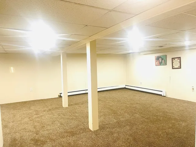 an empty room with a natural light
