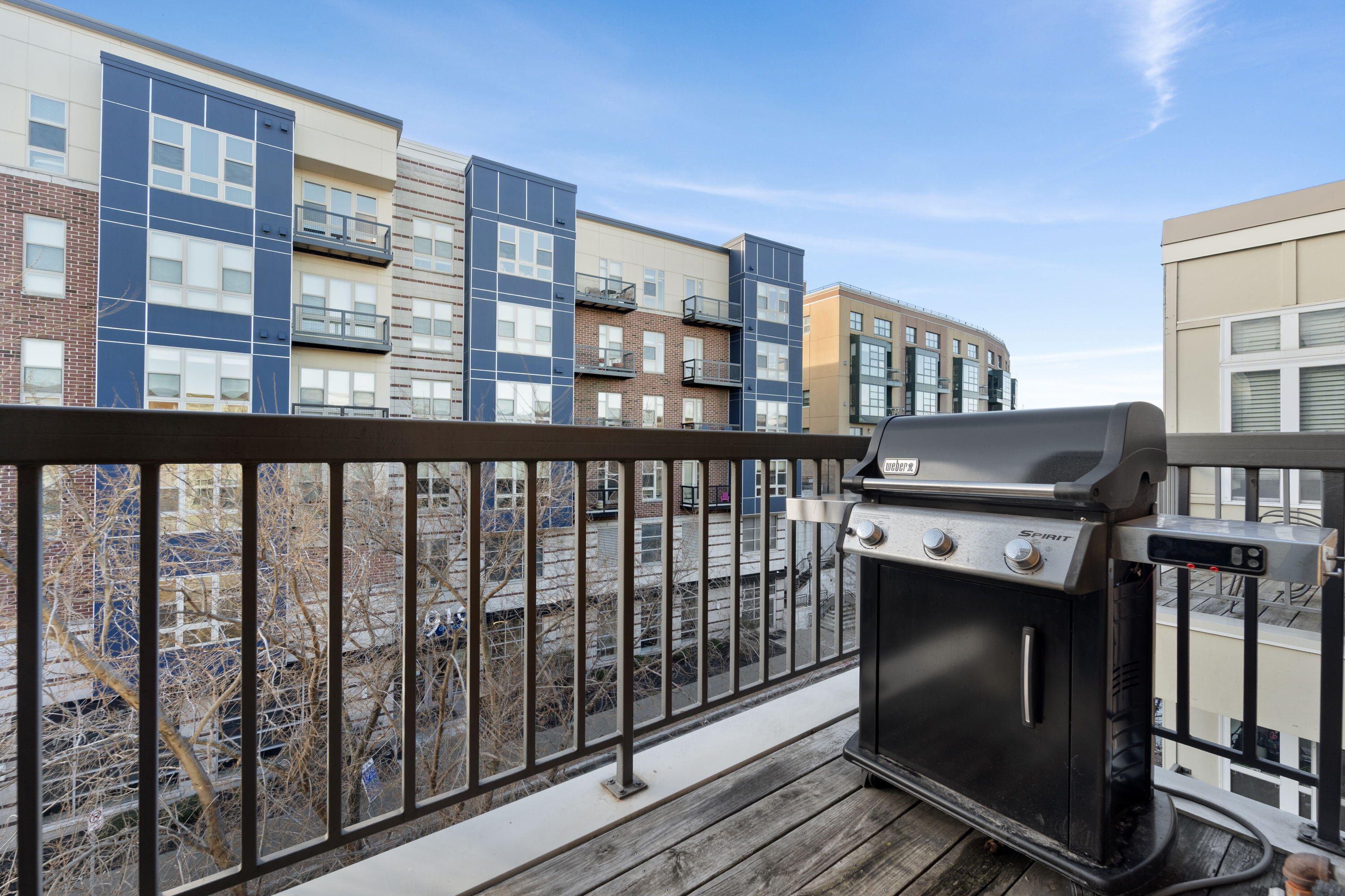 1915 North Water Street, Unit 408 Milwaukee, WI 53202 - Photo 18 of 22 Balcony with gas grill (included)