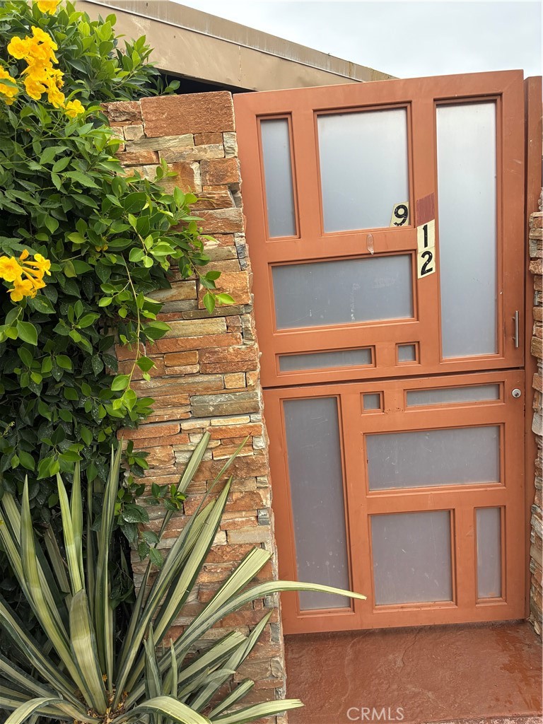 a view of front door