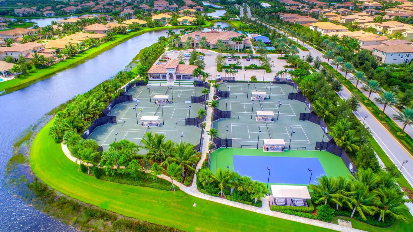 8550 Lewis River Road Delray Beach, FL 33446 - Photo 77 of 77 Aieral View Of Tennis Courts