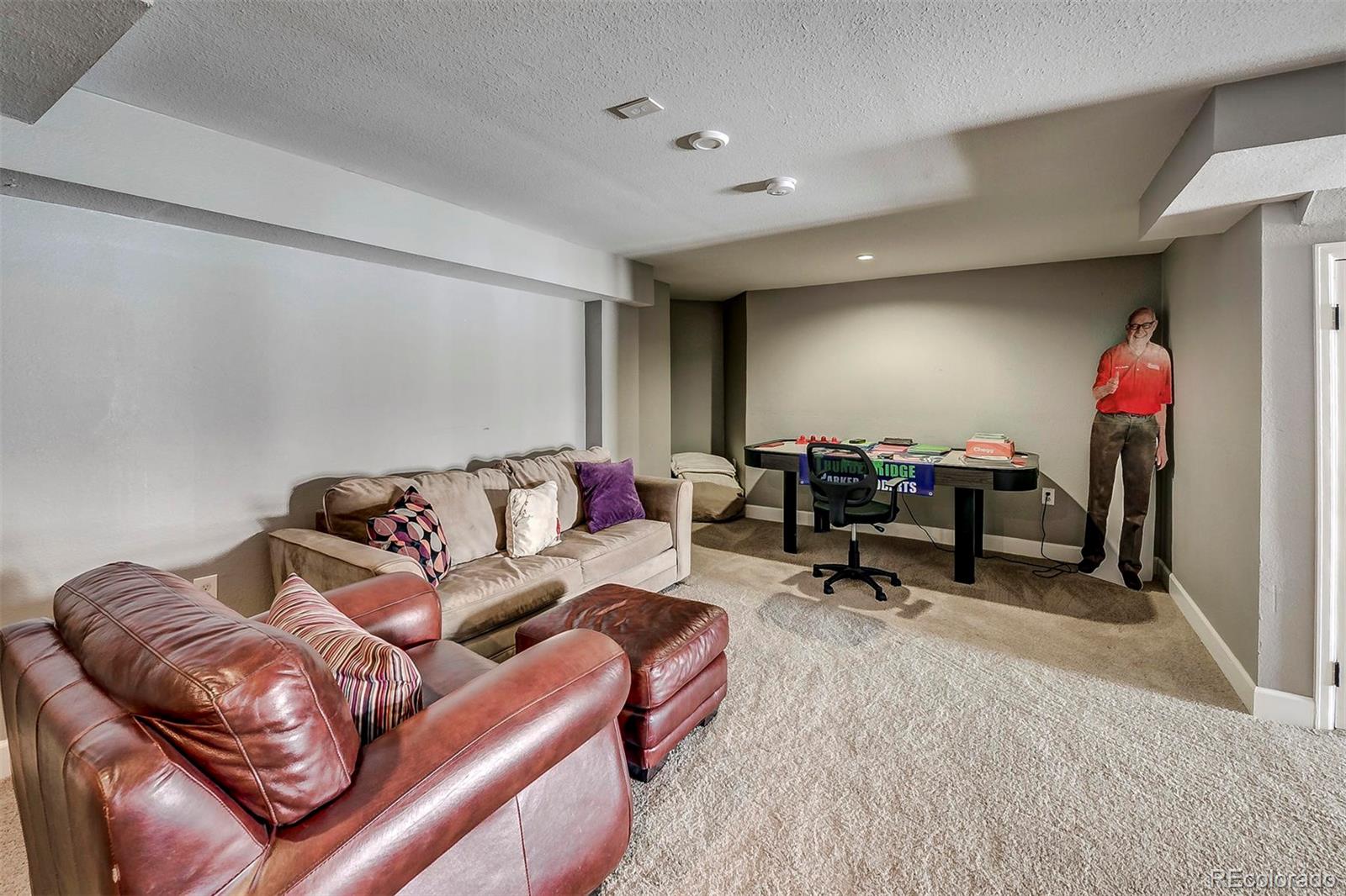 9847 Spring Hill Lane Highlands Ranch, CO 80129 - Photo 27 of 33 a living room with furniture and a flat screen tv