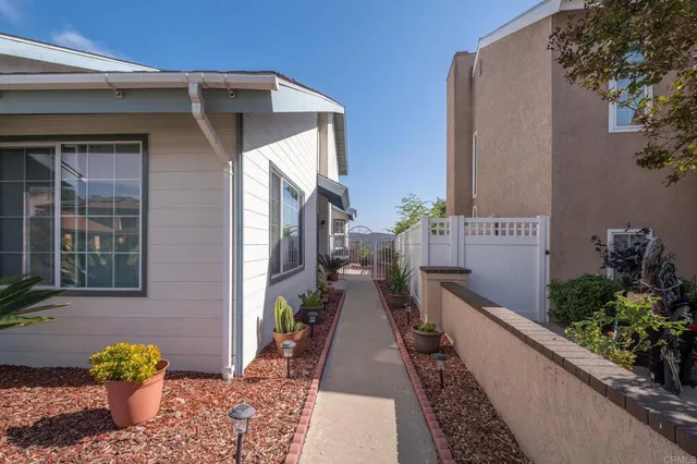 a view of a house with sitting area