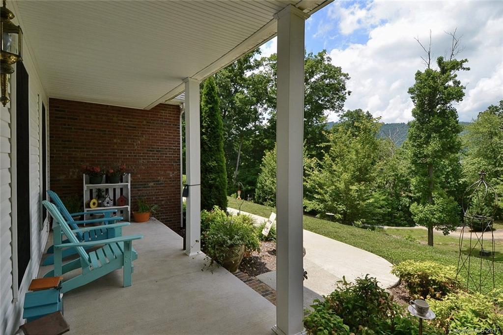52 Rita Lane Canton, NC 28716 - Photo 3 of 19 a view of backyard with plants and outdoor seating