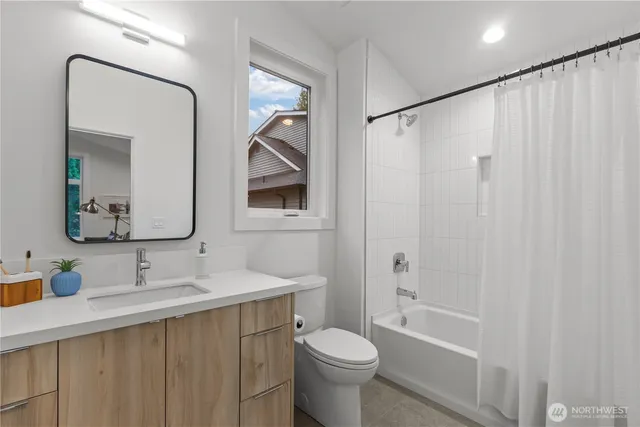 a backyard of a house with seating space