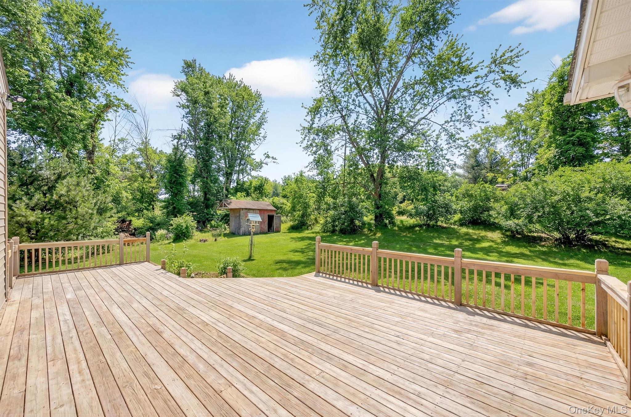 27 Franklin Road Hyde Park, NY 12538 - Photo 32 of 37 a view of a deck with a large trees